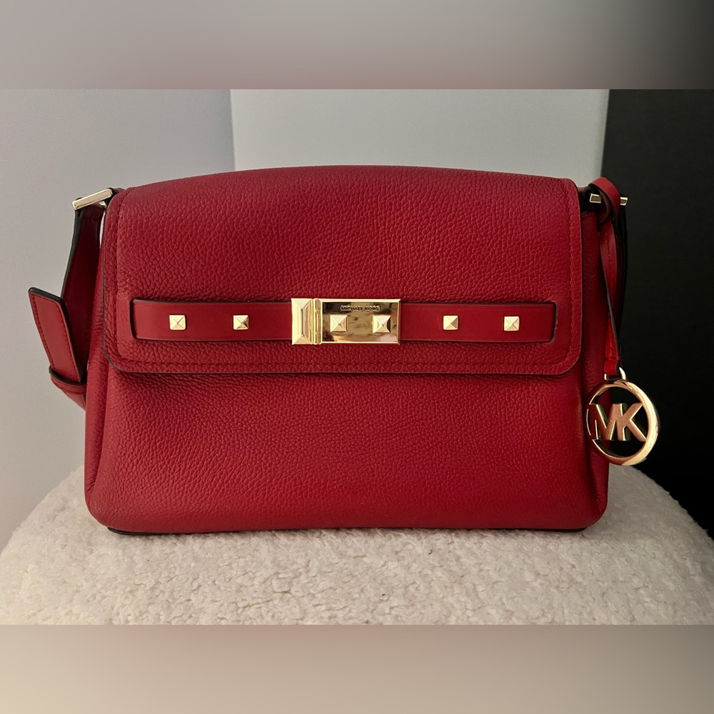 Michael Kors Scarlet Crossbody Bag with Gold Details
